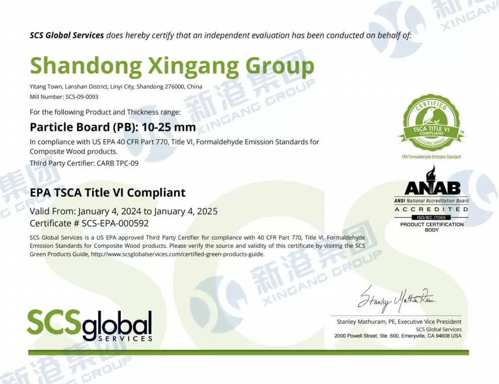 Certificate SCS-EPA-000592