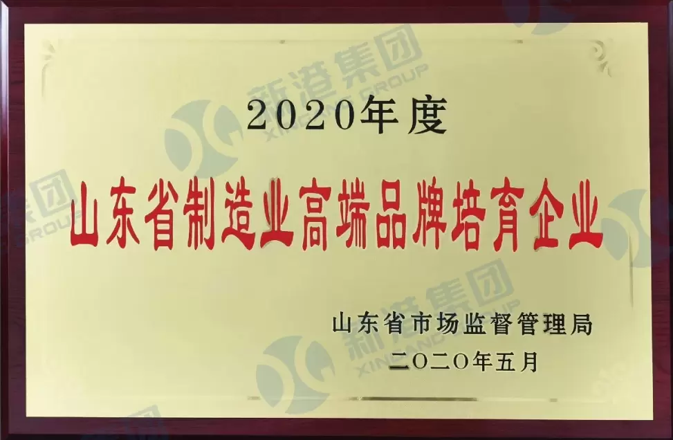 Shandong Province Manufacturing High end Brand Cultivation Enterprise