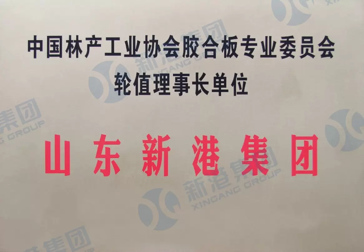 Rotating Chairman Unit of the Plywood Professional Committee of China Forestry Industry Association