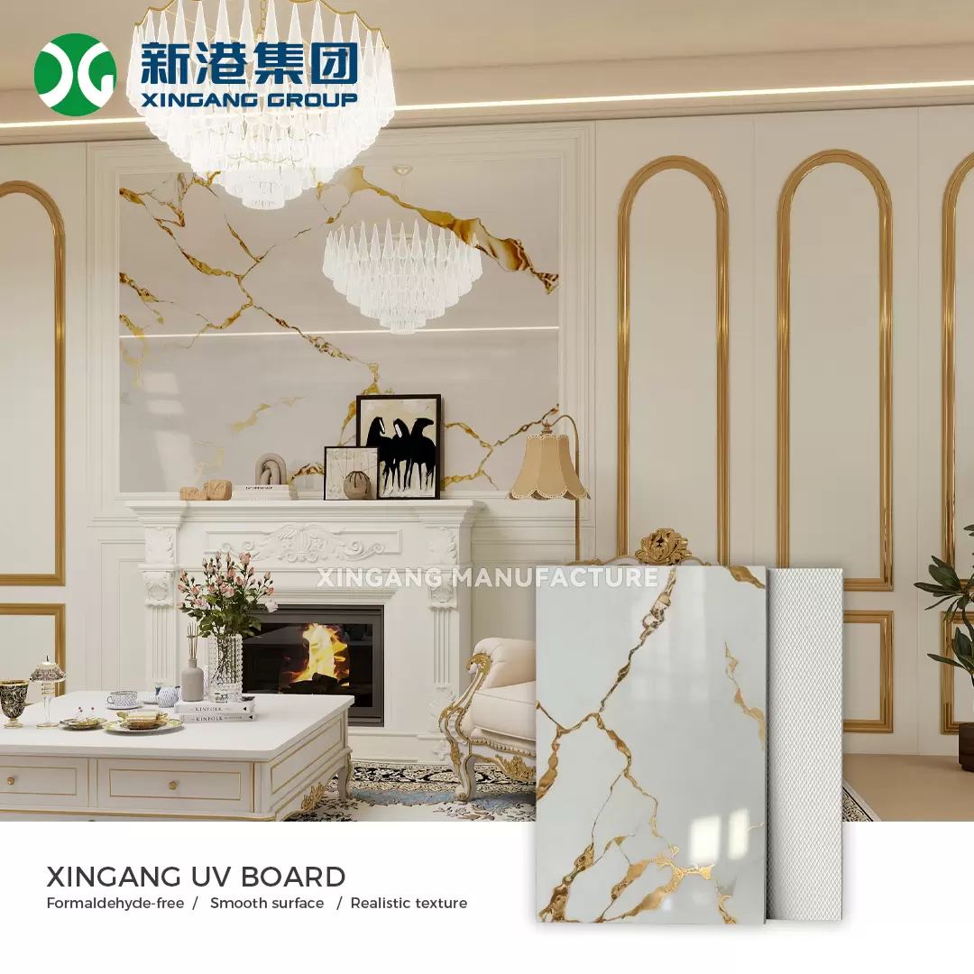 PVC Film UV Marble Sheet