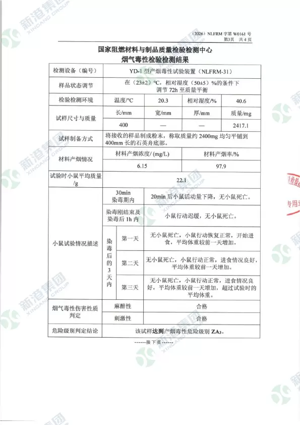 Melamine Chipboard Smoke toxicity test